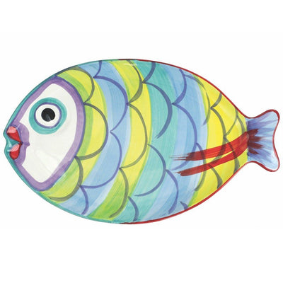 Vietri Pesci Colorati Figural Fish Platter Dinnerware Vietri 