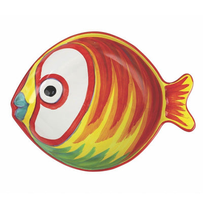 Vietri Pesci Colorati Figural Fish Medium Serving Bowl Dinnerware Vietri 