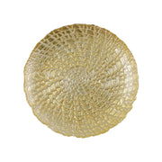Vietri Rufolo Glass Gold Crocodile Salad Plate Dinnerware Vietri 