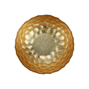 Vietri Rufolo Glass Gold Honeycomb Large Bowl Dinnerware Vietri 