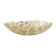 Vietri Rufolo Glass Gold Giraffe Medium Shallow Bowl Dinnerware Vietri 