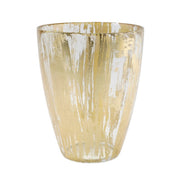 Vietri Rufolo Glass Gold Brushstroke Vase Vases Vietri 