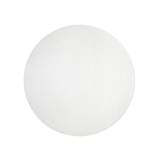 Vietri Cream/White Round Reversible Placemat Dinnerware Vietri 