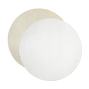 Vietri Cream/White Round Reversible Placemat Dinnerware Vietri 