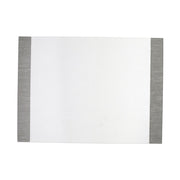 Vietri White/Gray Edged Rectangular Reversible Placemat Dinnerware Vietri 