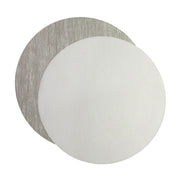 Vietri Gray/White Round Reversible Placemat Dinnerware Vietri 