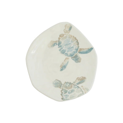 Vietri Tartaruga Turtle w/ Tail Salad Plate Dinnerware Vietri 